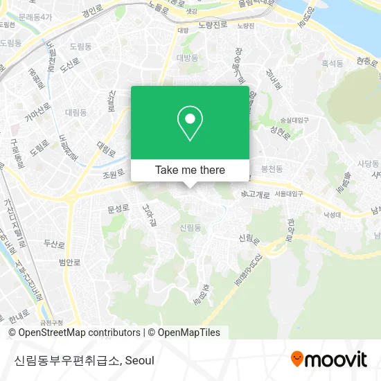 신림동부우편취급소 map