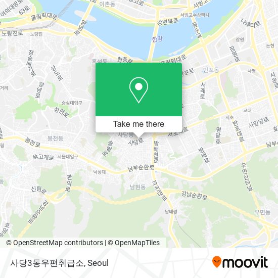 사당3동우편취급소 map