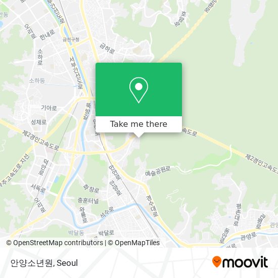 안양소년원 map
