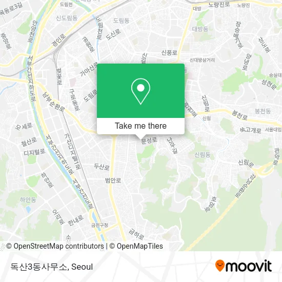 독산3동사무소 map