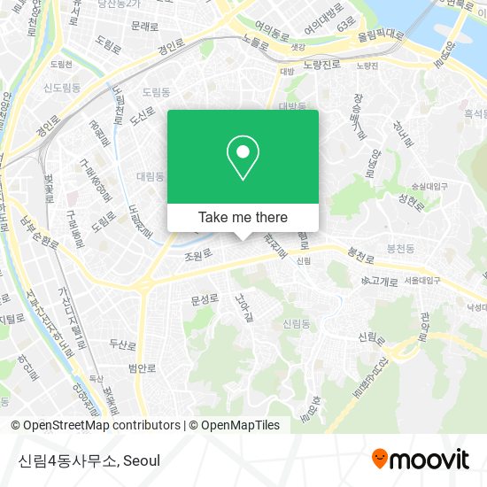 신림4동사무소 map