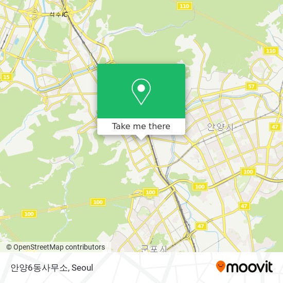 안양6동사무소 map