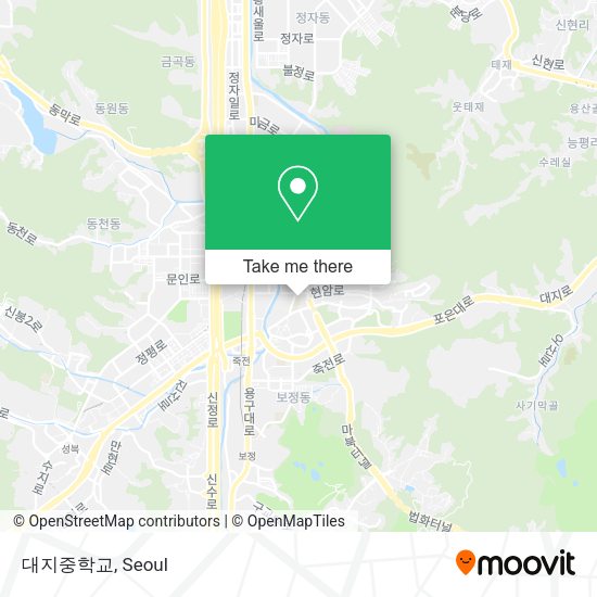 대지중학교 map