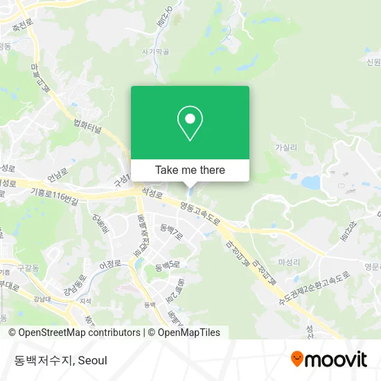 동백저수지 map