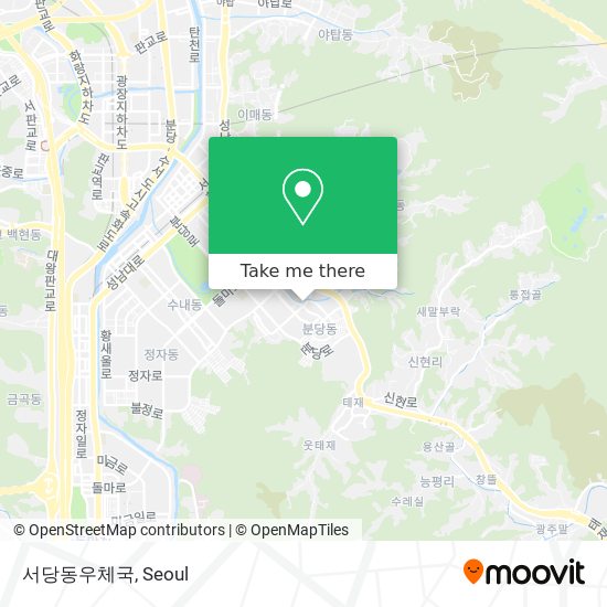 서당동우체국 map