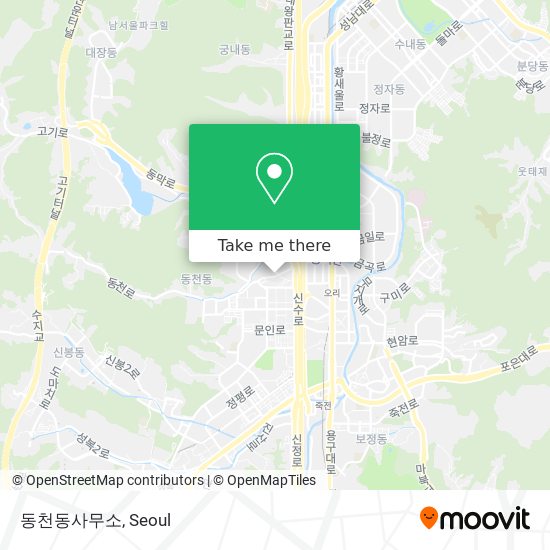 동천동사무소 map