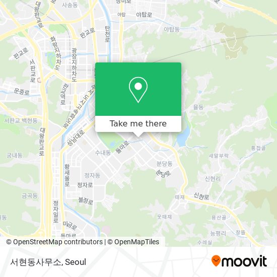 서현동사무소 map