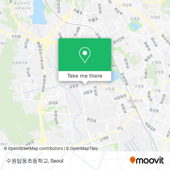 수원탑동초등학교 map