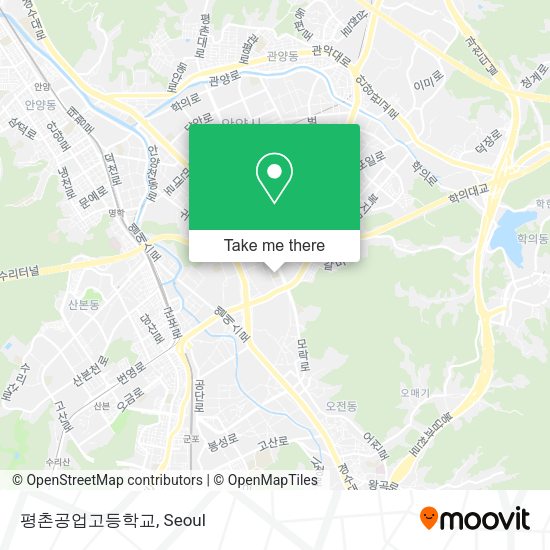 평촌공업고등학교 map