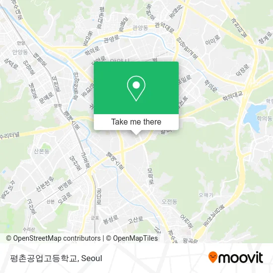 평촌공업고등학교 map