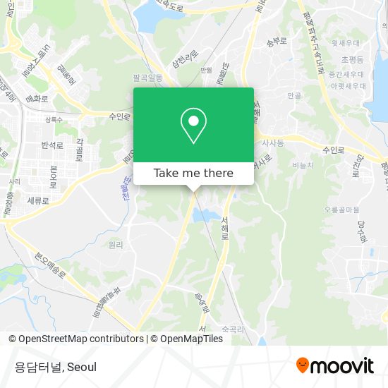 용담터널 map