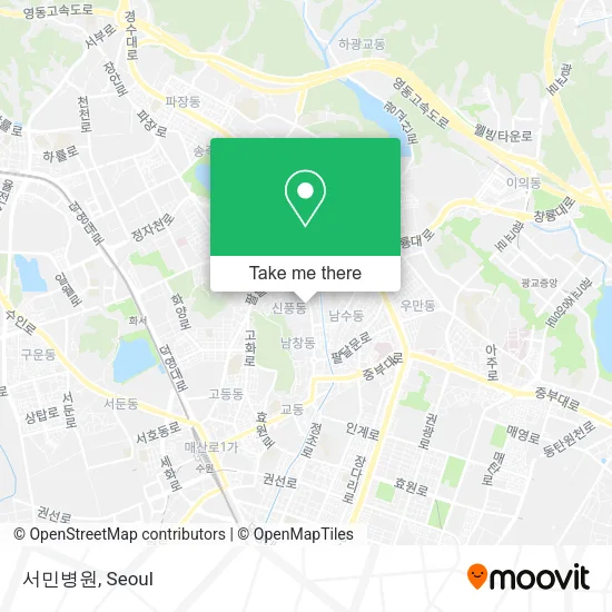 서민병원 map