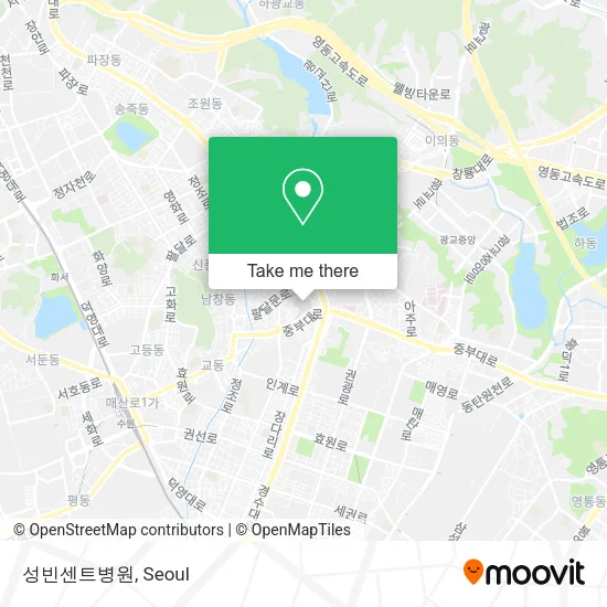성빈센트병원 map