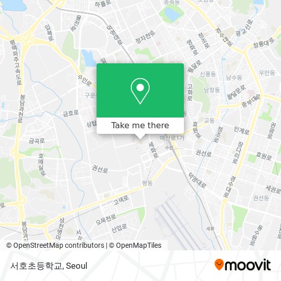 서호초등학교 map