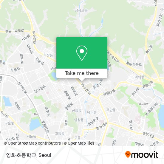 영화초등학교 map