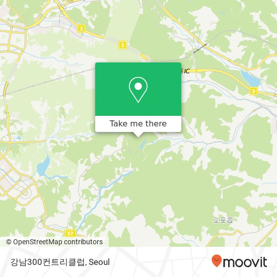 강남300컨트리클럽 map