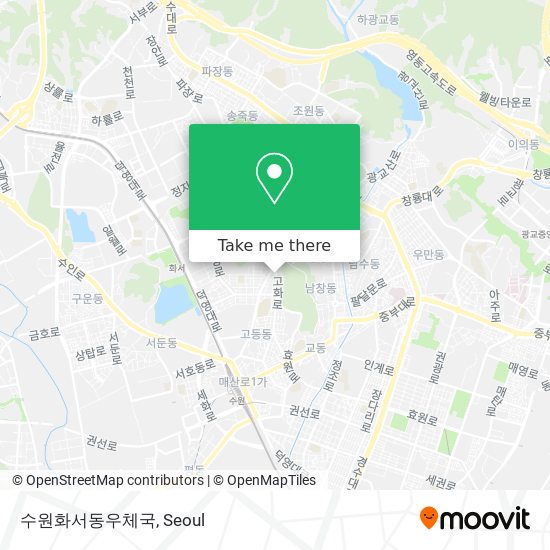 수원화서동우체국 map