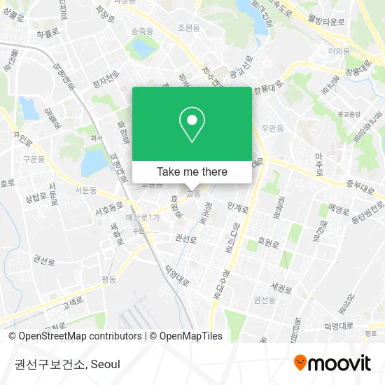 권선구보건소 map