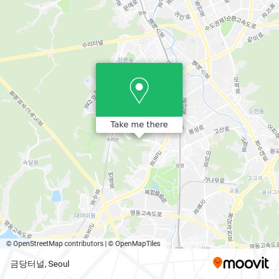 금당터널 map