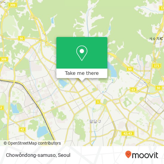 Chowŏndong-samuso map