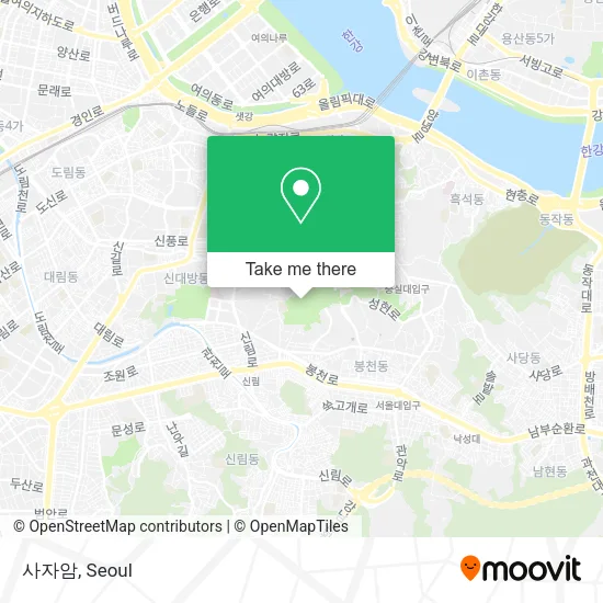 사자암 map