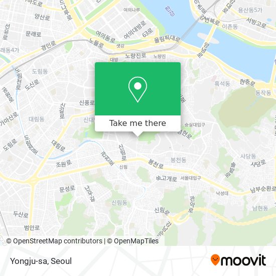 Yongju-sa map