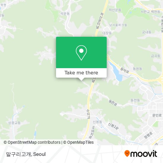 말구리고개 map