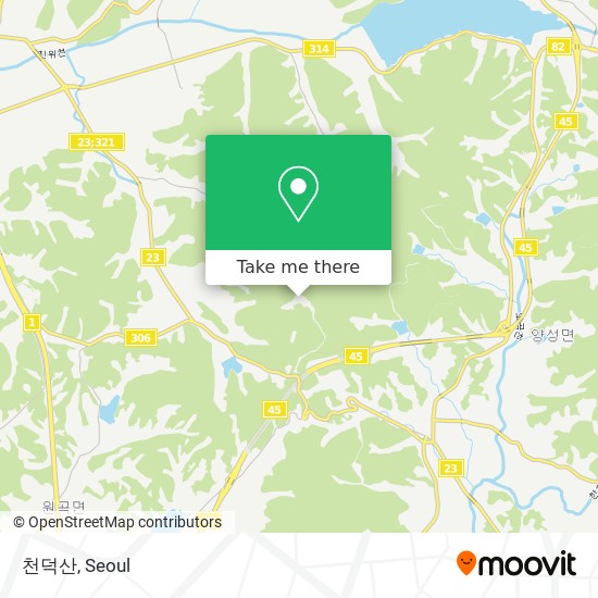 천덕산 map