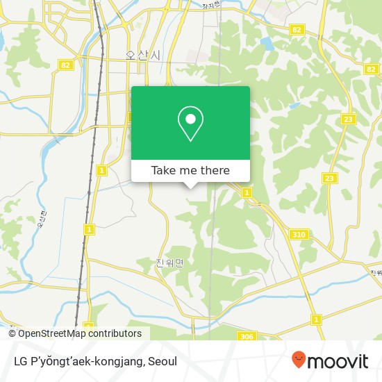 LG P’yŏngt’aek-kongjang map