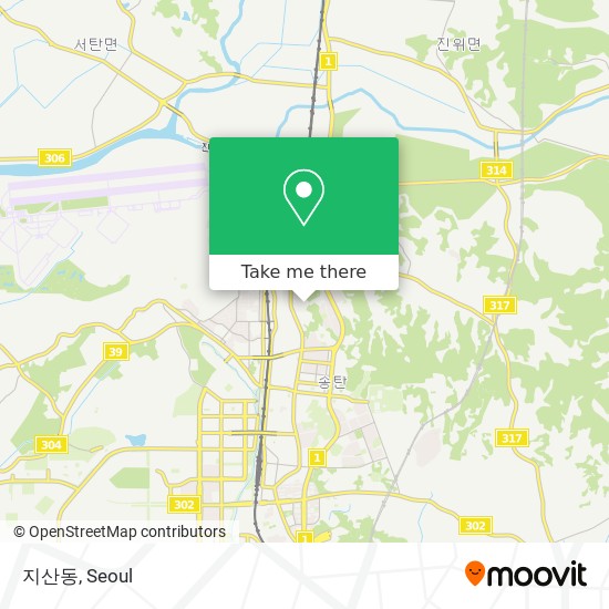 지산동 map