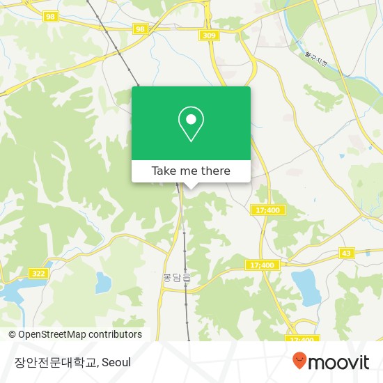 장안전문대학교 map