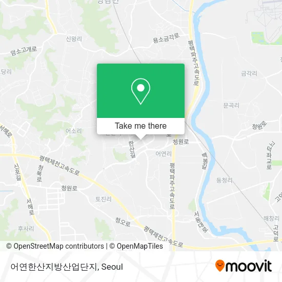 어연한산지방산업단지 map