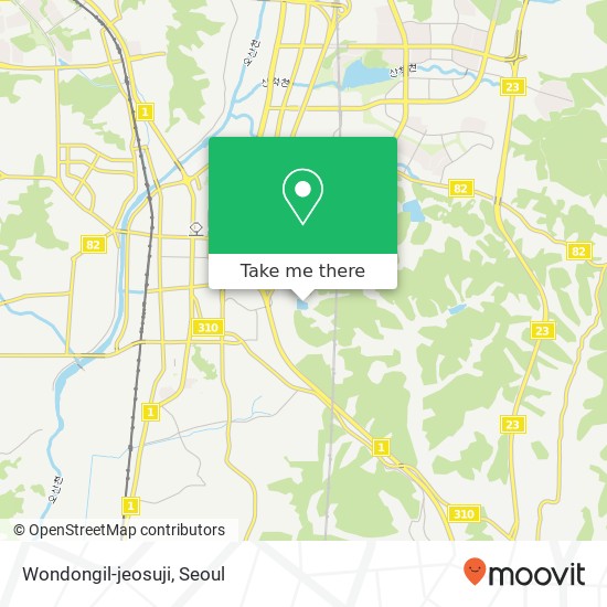 Wondongil-jeosuji map