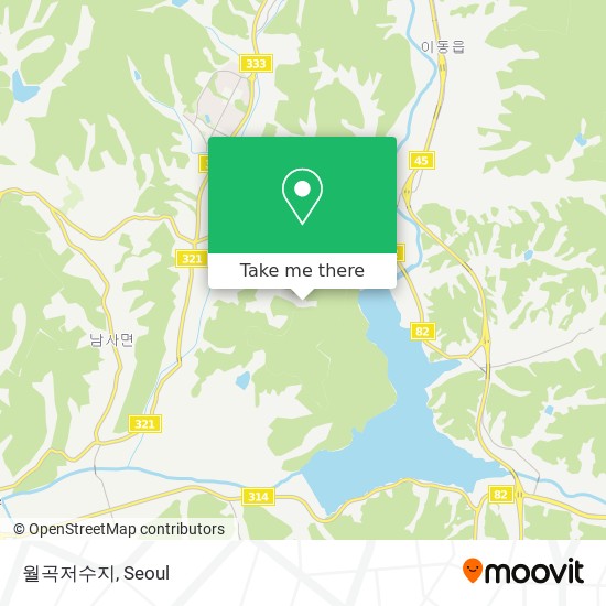 월곡저수지 map