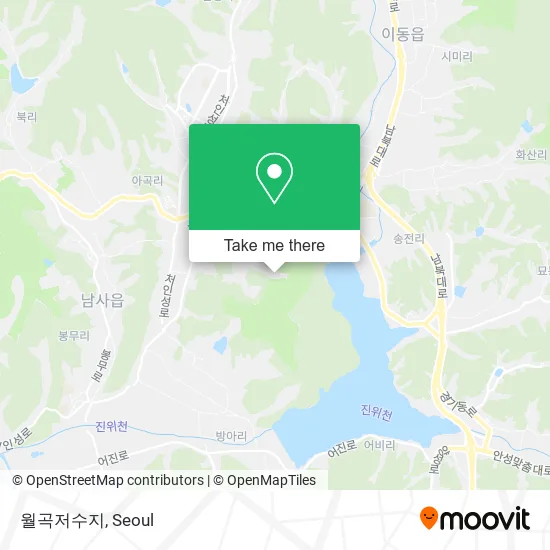 월곡저수지 map