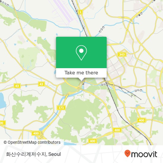 화산수리계저수지 map