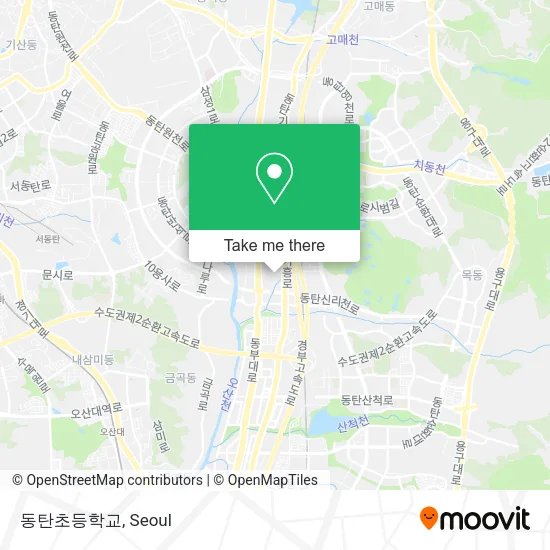 동탄초등학교 map