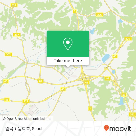 원곡초등학교 map