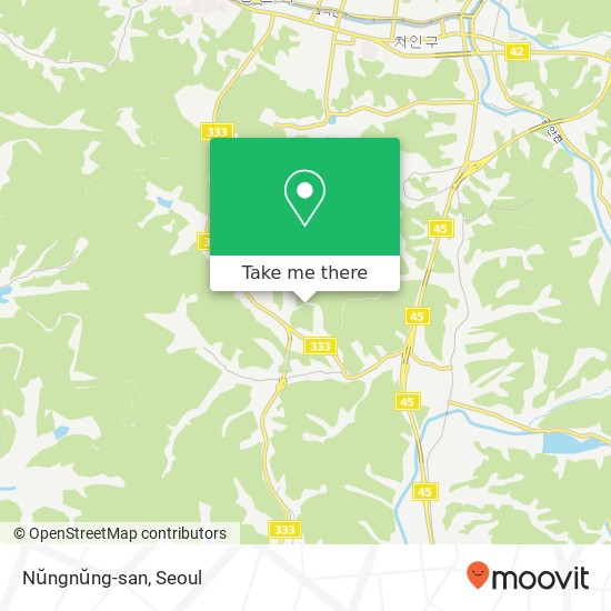 Nŭngnŭng-san map