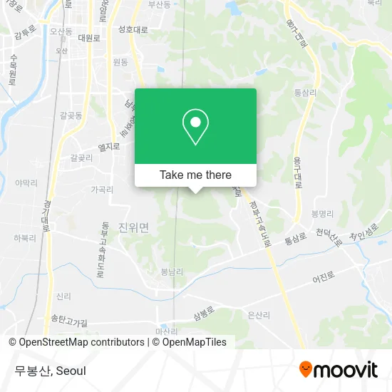 무봉산 map