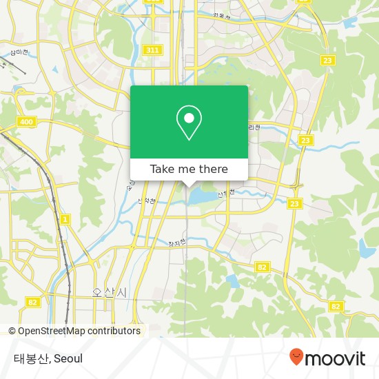 태봉산 map