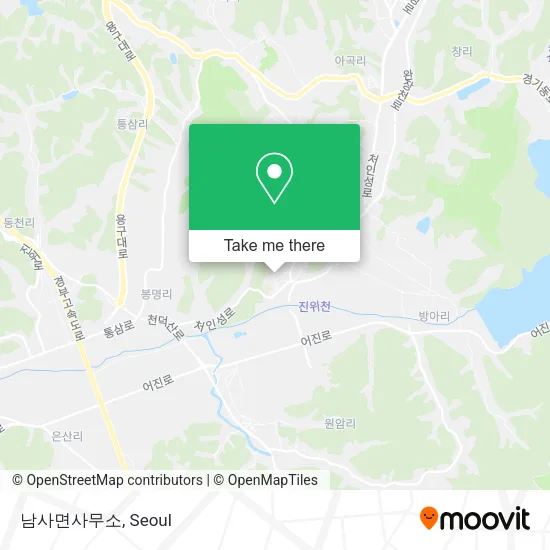 남사면사무소 map