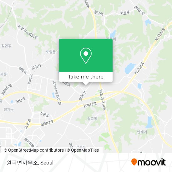 원곡면사무소 map