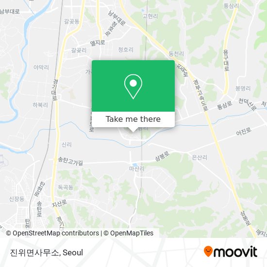 진위면사무소 map