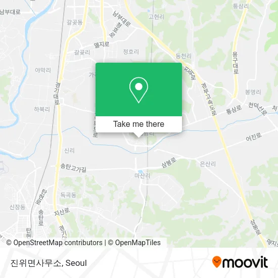 진위면사무소 map