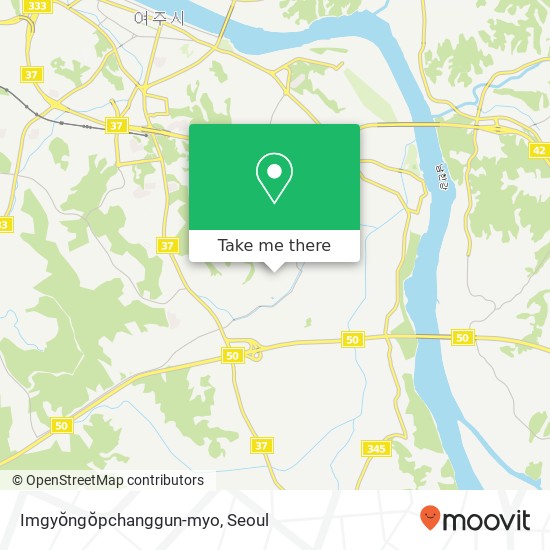 Imgyŏngŏpchanggun-myo map