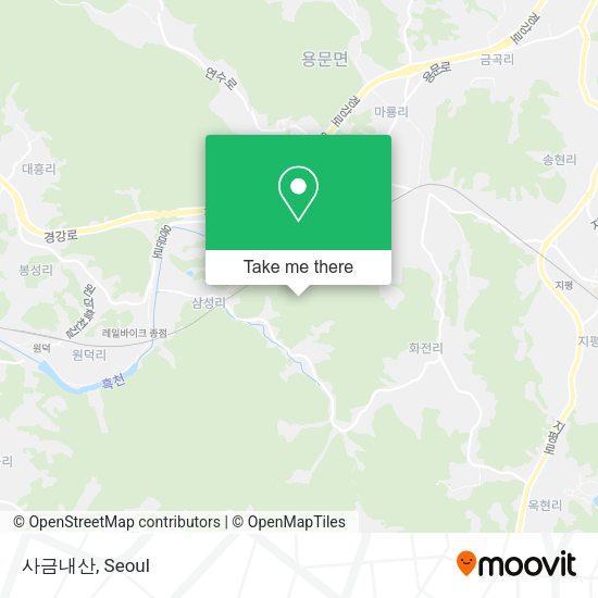 사금내산 map