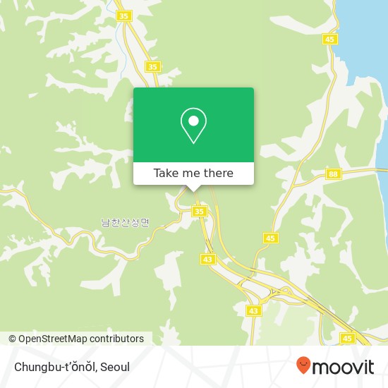 Chungbu-t’ŏnŏl map
