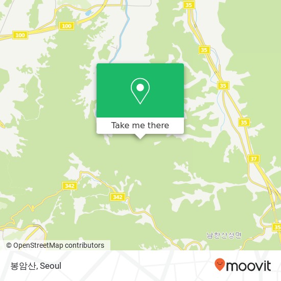 봉암산 map