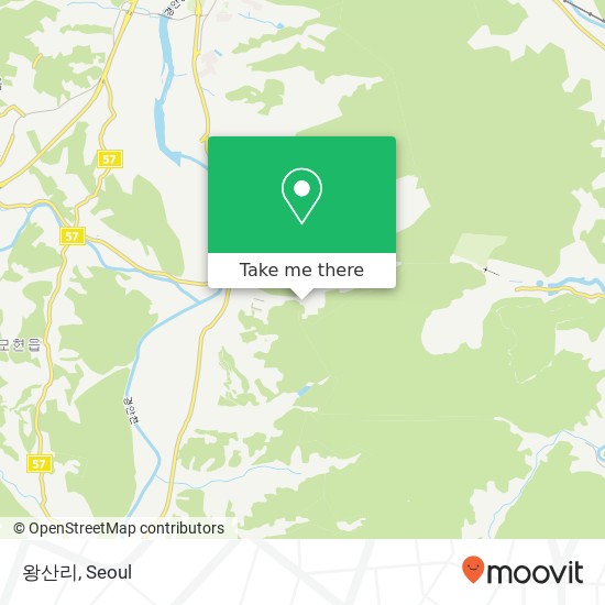 왕산리 map